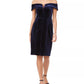 Vince Camuto Women's Strapless Velvet Dress Navy Size 10
