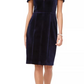 Vince Camuto Women's Strapless Velvet Dress Navy Size 10