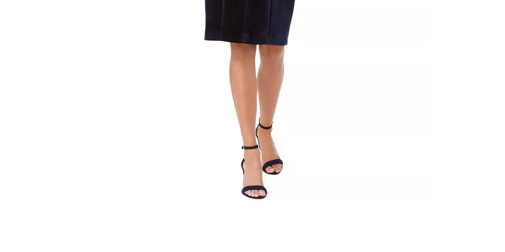Vince Camuto Women's Strapless Velvet Dress Navy Size 10