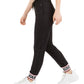 GUESS Women's Nina Logo-Hem Jogger Pants Black Size Extra Large
