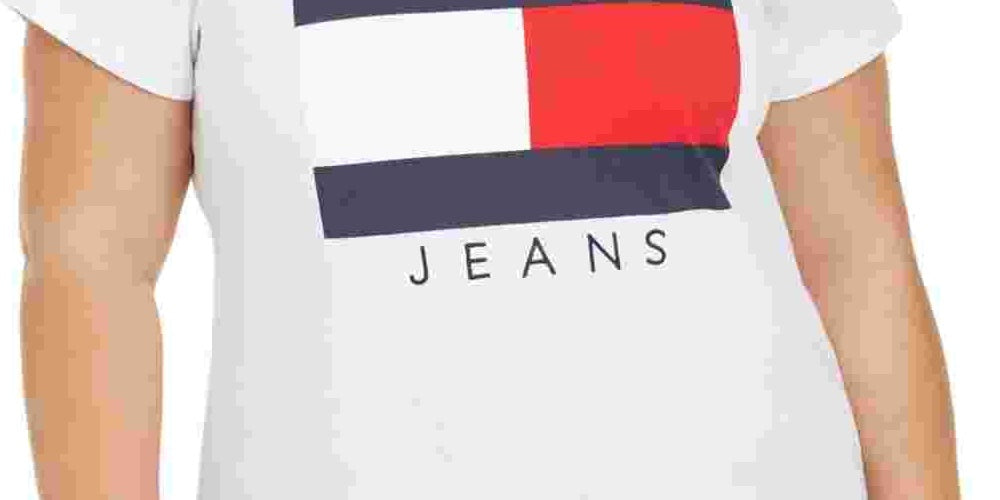 Tommy Hilfiger Women's Plus Size Cotton Logo T Shirt White Size 2X