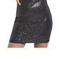 Guess Women's Beatriz Backless Sequin Dress Black Size X-Large