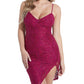 Guess Women's Pema Sequinned Lace Dress Purple Size X-Small