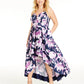 Speechless Women's Trendy Plus Size Floral Gown Navy Size 14