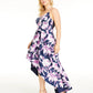 Speechless Women's Trendy Plus Size Floral Gown Navy Size 14