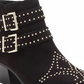 INC International Concepts Iliana Studded Western Ankle Booties  Women's Shoes Black Size 7 M