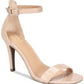 Material Girl Women's Blaire Two-Piece Dress Sandals Beige Size 8.5 W
