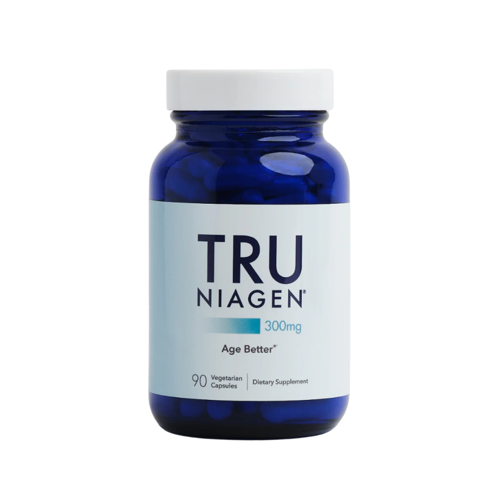 TRU NIAGEN Patented NAD+ Supplement for Anti Aging and Cell Regeneration, 300 mg Niagen, 90 Servings | Supports Cellular Energy, Brain, Muscle | Nicotinamide Riboside (NR) Take 1 Daily | 1 Bottle