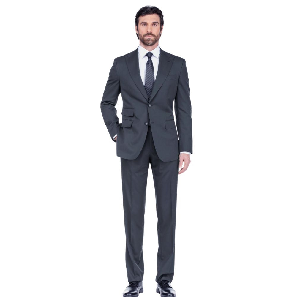 English Laundry Men's Wool & Cashmere Suit - Charcoal