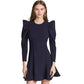 LIKELY Alia Long Sleeve Fit & Flare Cocktail Dress in Navy
