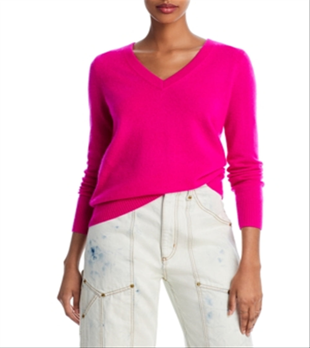 Aqua Cashmere V-Neck Cashmere Sweater