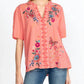 Johnny Was - OLINDA PUFF SLEEVE EFFORTLESS BLOUSE