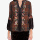Johnny Was - UCCELLO VELVET MIX PARIS EFFORTLESS BLOUSE