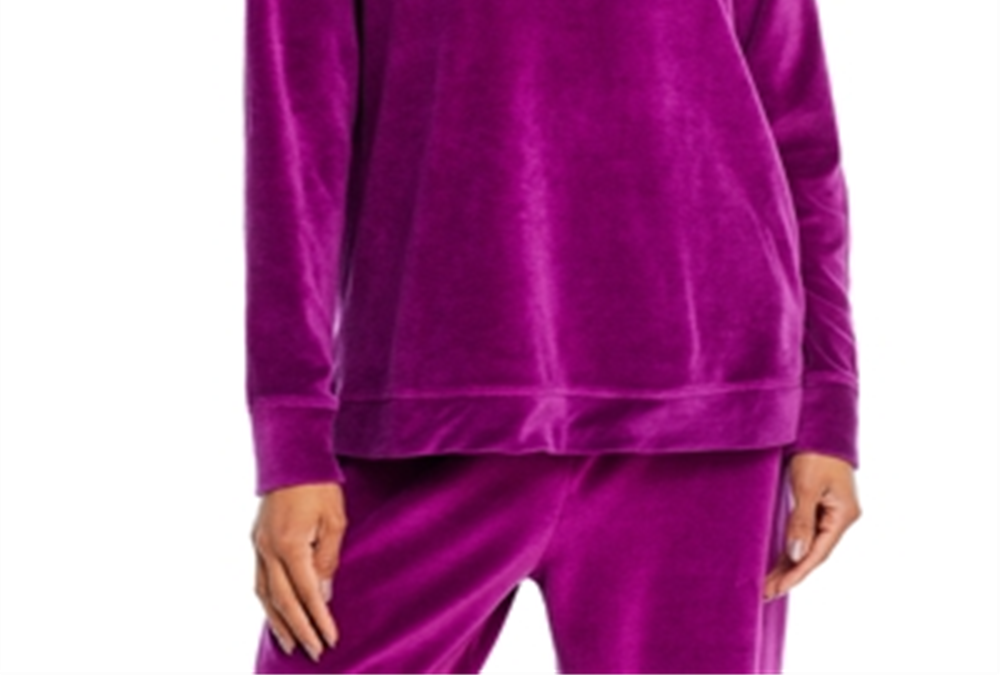 Wilt Velour Raglan Sweatshirt Pink