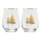 Trees Stemless Wine Glass - Boxed Set of 2