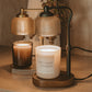 Candle Warmer Lamp with Wood Base
