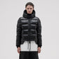 10K Nano Gloss Puffer Jacket Cropped - Black