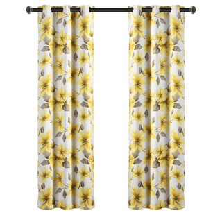 Margaret Joseph Floral Grommet Blackout Curtain Panels (Set of 2)