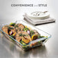 4-Piece Rectangular Glass Casserole Dish Set
