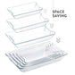 4-Piece Rectangular Glass Casserole Dish Set