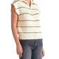 Elan - Stripe Zip Front Sweater
