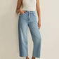 Z Supply - Luna High Rise Crop Bowed Leg Jeans