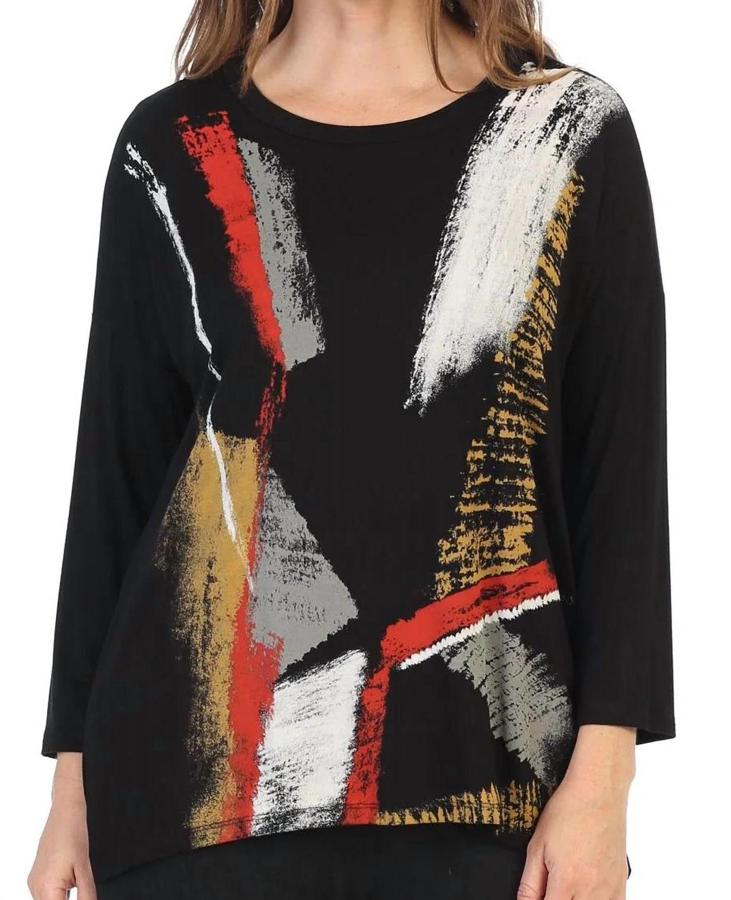 Jess & Jane - Gilded Modal Print Top