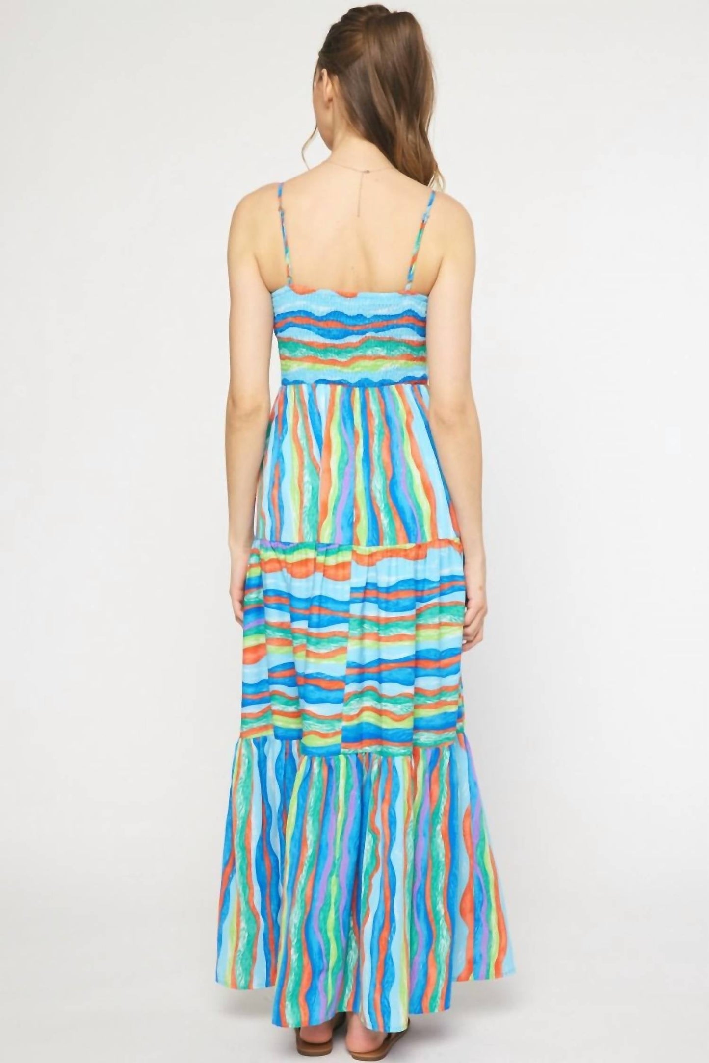 Entro - Stripe Maxi Dress