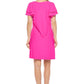 Aryeh - Pleated Cap Sleeve Squareneck Mini Dress
