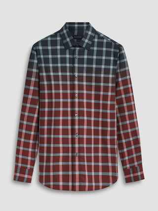 Bugatchi Uomo - Julian Gradient Windowpane Check Shirt