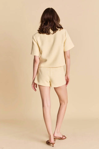 English Factory - High-waisted Weed Shorts