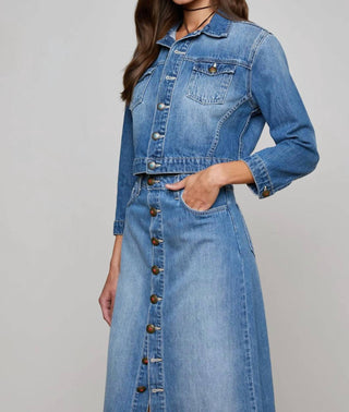 L'Agence - Koda Cropped Denim Jacket