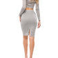 Kendall + Kylie - Knotted Pencil Skirt
