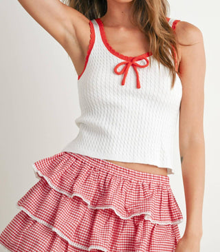 Buttermelon - Bow Crop Tank