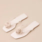 Billini - Idella Cream Crochet Rosette Flat Sandals