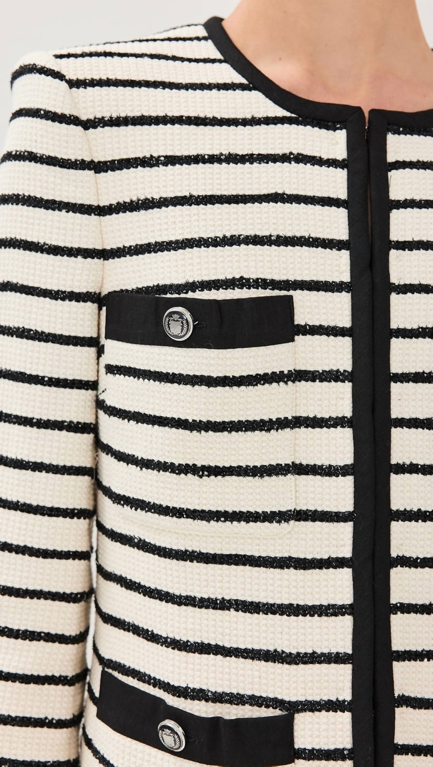 Veronica Beard - Foster Stripe Dickey Jacket