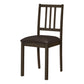Dining Chair, Side, Upholstered For Dining Room, Transitional (Set of 2) - Brown