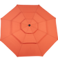 Aluminium 10ft 3-Tier Auto-Tilt Outdoor Patio Umbrella - Orange