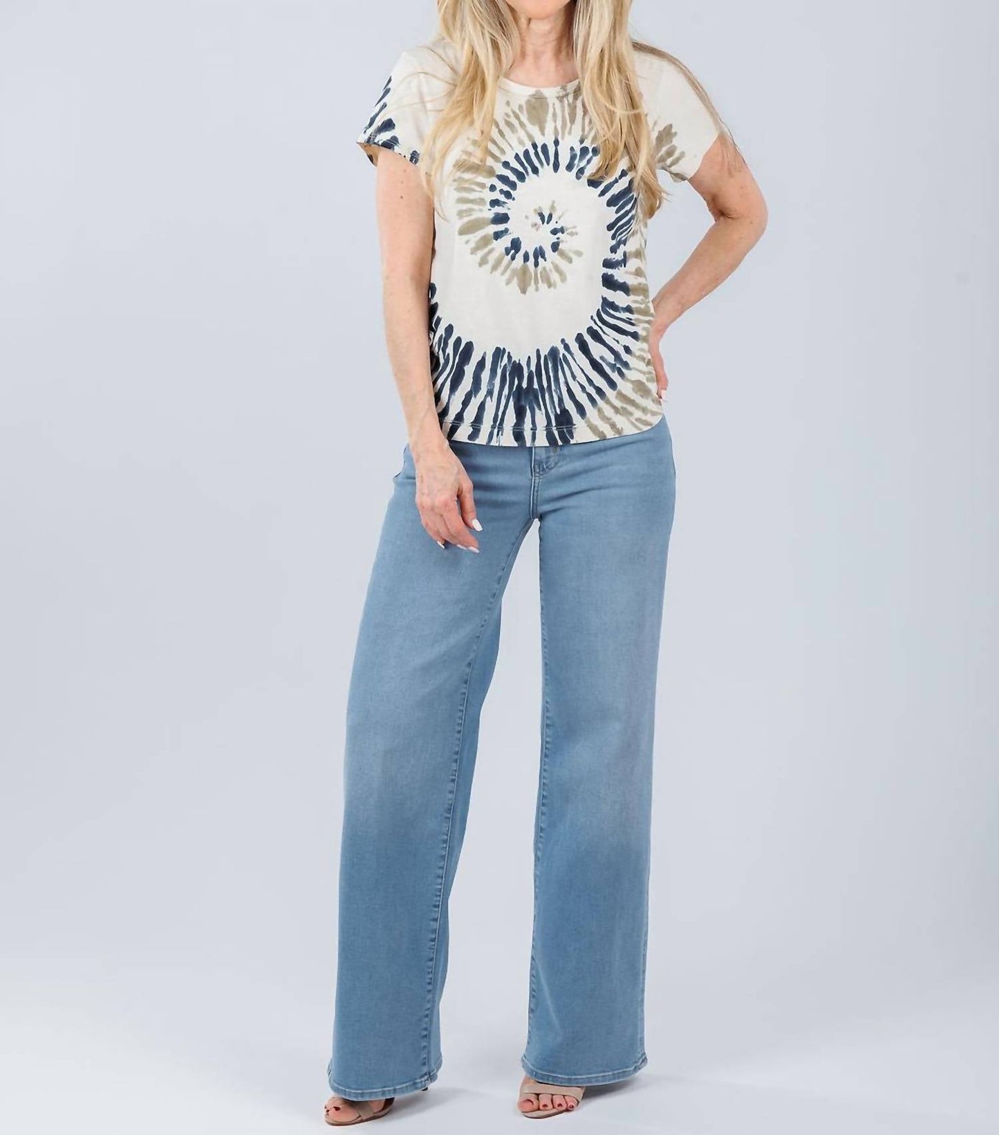 Elliott Lauren - Whirlpool Scoop Tie Dye Tee