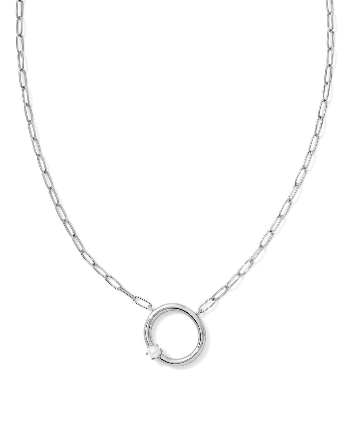 Kendra Scott - Women's Pearl Letter O Pendant Necklace