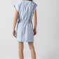 Lilla P - Striped Split Neck Dress