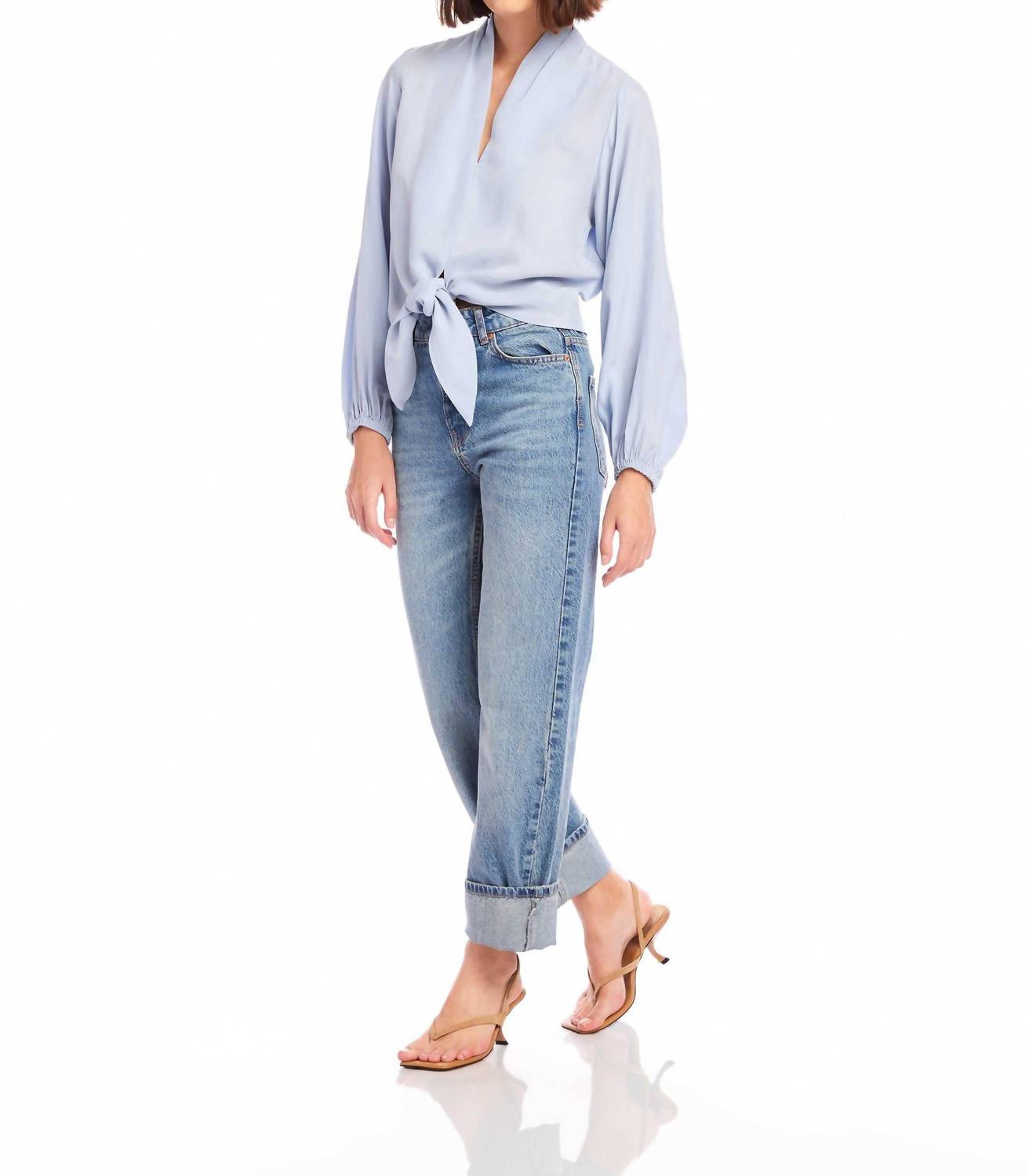 Fifteen Twenty - Capri Tie-Front Blouse