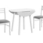 3 Pieces Dining Table Set, Small, Drop Leaf, Contemporary & Modern