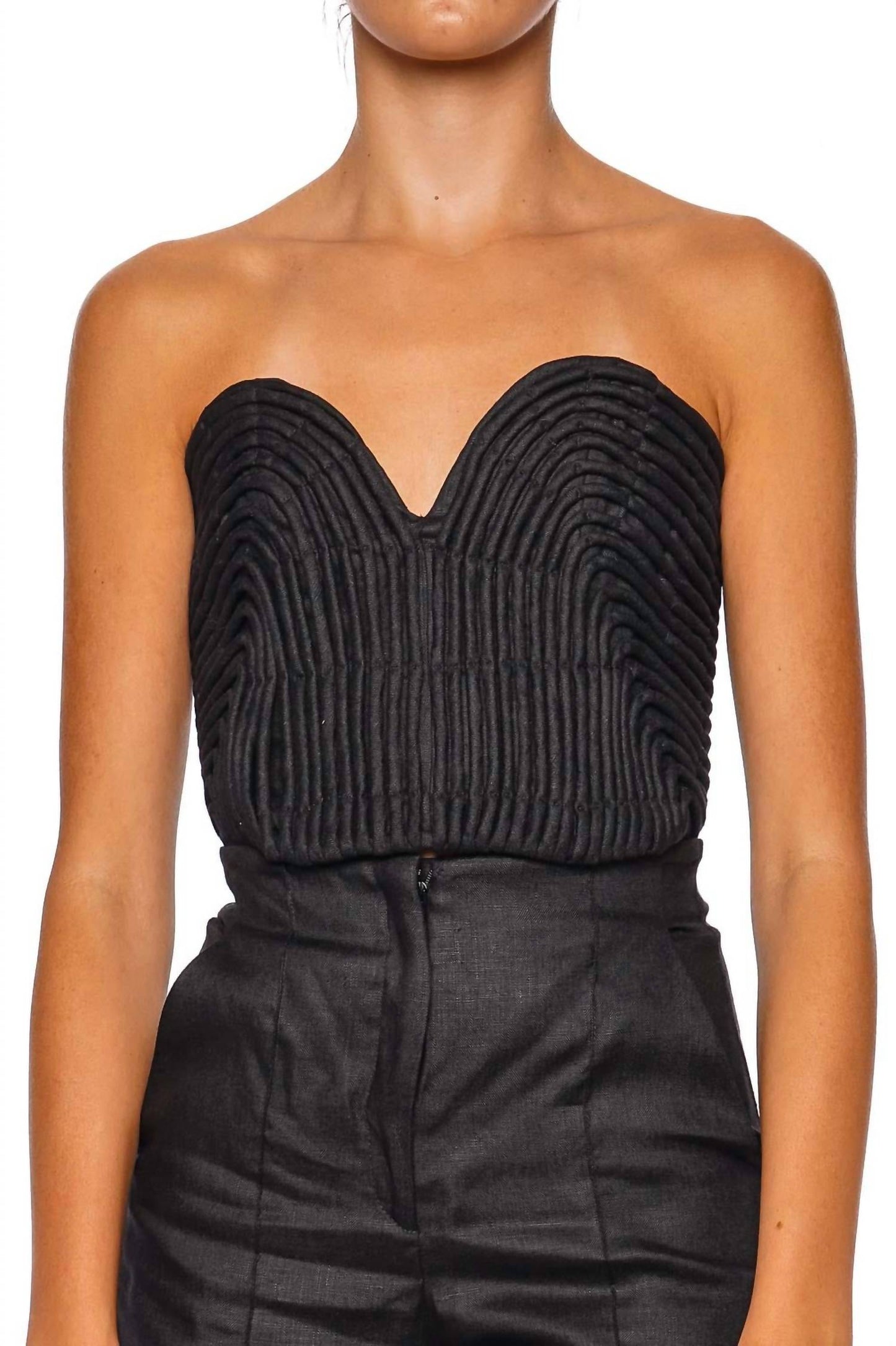 Andres Otalora - Templo Embroidered Corset Top