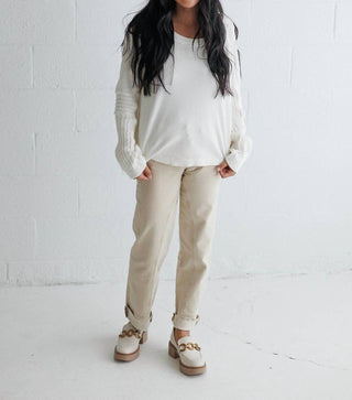 Free People - Swinging Cable Cuff Sweater