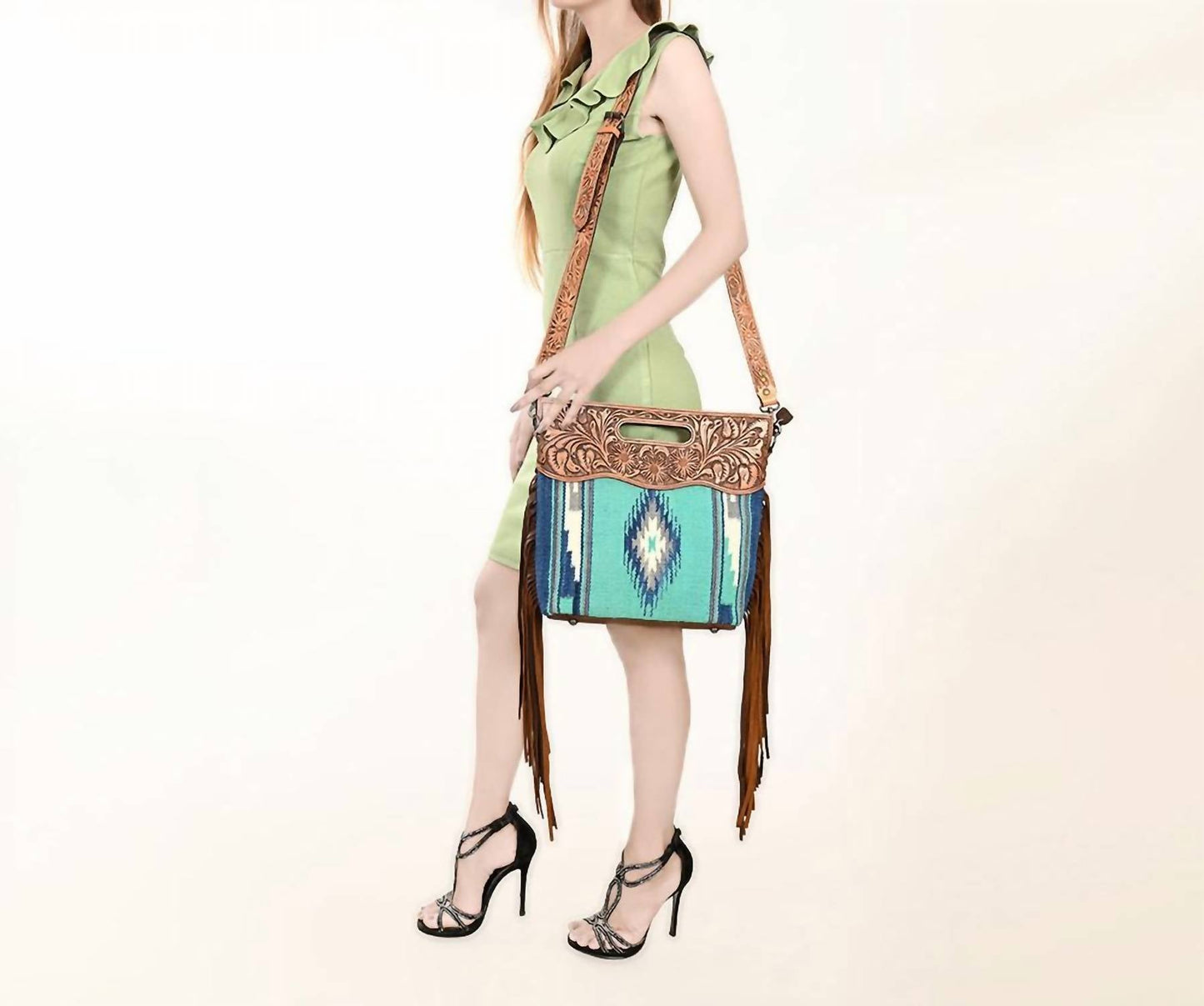 American Darling - Women's Clutch Hand Tooled Handbag