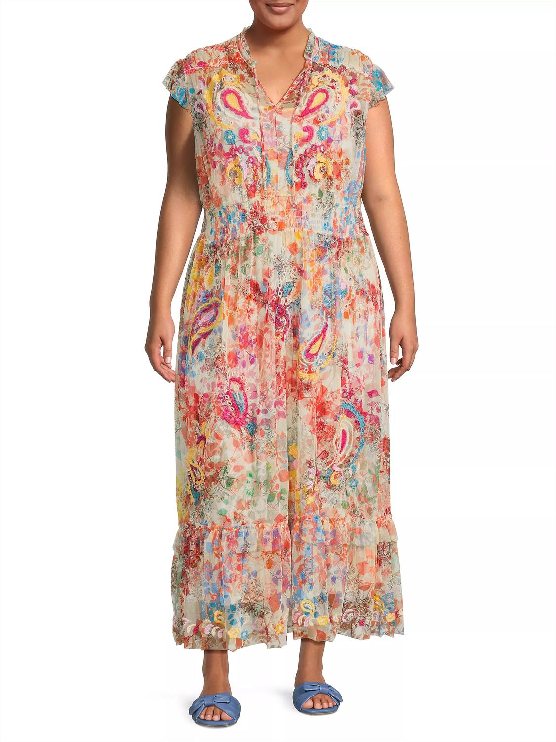 Johnny Was - Mazzy Tie Dress With Slip
