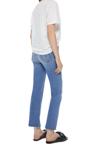 Mother - High Waist Rider Ankle Fray