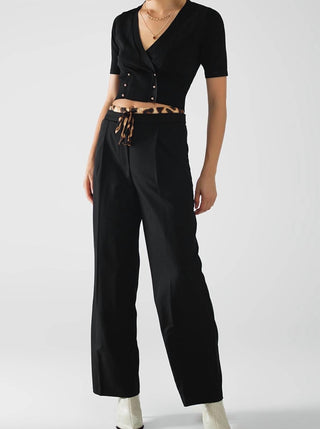 Q2 - Leopard Waist Pants