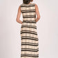 Elan - Striped Crochet Midi Dress